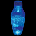 8 Oz. Light Up Clear Drinking Shaker w/ Blue LEDs